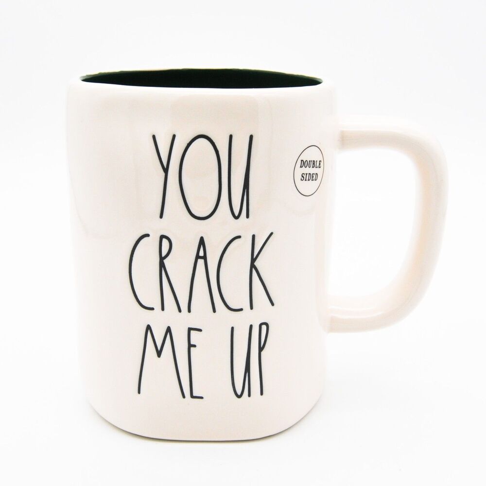 Rae Dunn Nutcracker Christmas Mug, You Crack Me Up 16oz Ceramic Coffee Cup, New